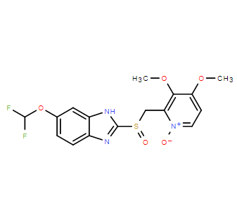 2-(((6-(二氟甲氧基)-1H-苯并[d]咪唑-2-基)亚磺酰基)甲基)-3,4-二甲氧基吡啶1-氧化物