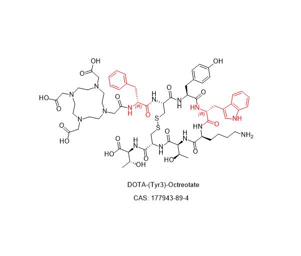 DOTA-3-酪氨酰基-奥曲肽; DOTA-(Tyr3)-Octreotate; DOTA-TATE acetate