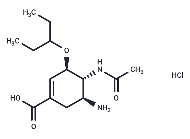 化合物 Oseltamivir carboxylate HCl|T33827|TargetMol