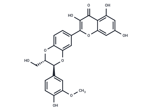 化合物 2,3-Dehydrosilybin B|T125883|TargetMol