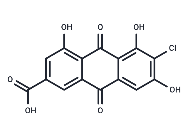 化合物 6-chloro-4,5,7-trihydroxy-9,10-dioxo-9,10-dihydroa|T126434|TargetMol