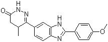 CAS 登录号：74150-27-9, 匹莫苯, 匹莫苯丹, 6-[2-(4-甲氧基苯基)-1H-苯并咪唑-5-基]-5-甲基-4,5-二氢-3(2H)-哒嗪酮