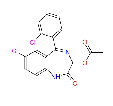 7-氯-5-(2-氯苯基)-1,3-二氢-2-氧代-2H-1,4-苯并二氮杂卓-3-基乙酸酯