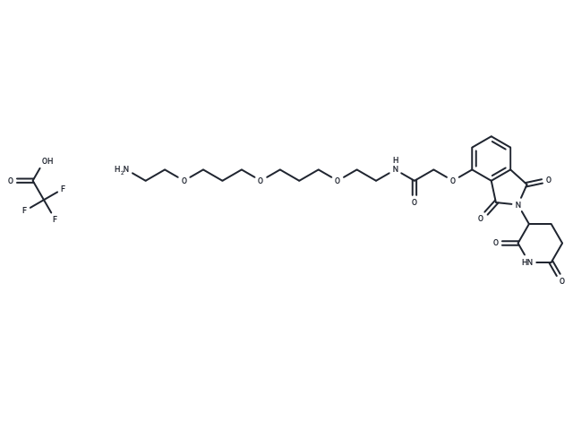 化合物 Thalidomide-O-amido-PEG1-(C1-?PEG)2-C2-NH2|T17917|TargetMol