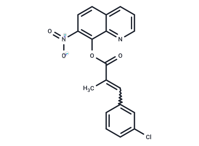 化合物 Cinnamic acid, m-chloro-alpha-methyl-, 7-nitro-8-quinolyl ester|T30944|TargetMol