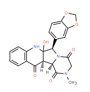 (6R,12aR,12bR)-6-(苯并[d][1,3]二氧戊环-5-基)-6a-羟基-2-甲基-2,3,6a,7,12a,12b-六氢吡嗪并[1',2':1,5]吡咯并[3,4-b]喹啉-1,4,12(6H)-三酮