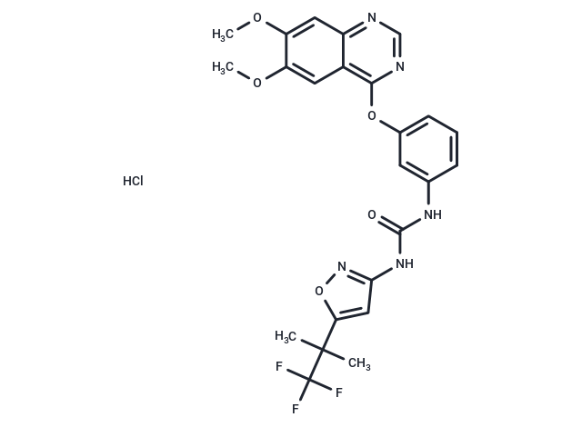 化合物 Agerafenib hydrochloride|T14928|TargetMol