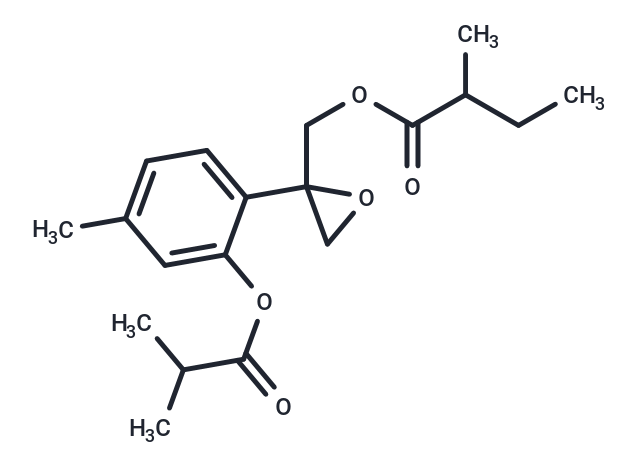 8,9-环氧-3-异丁酰-10-(2-甲基丁酰) 百里草酚|T10197|TargetMol