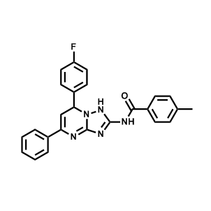 N-(7-(4-氟苯基)-5-苯基-1,7-二氢-[1,2,4]三唑并[1,5-a]嘧啶-2-基)-4-甲基苯甲酰胺