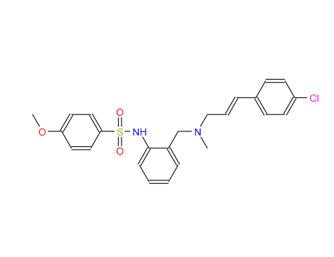 N-[2-[[[(E)-3-(4-CHLOROPHENYL)PROP-2-ENYL]-METHYLAMINO]METHYL]PHENYL]-4-METHOXYBENZENESULFONAMIDE；176708-42-2