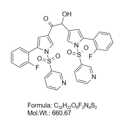 1,2-双（5-（2-氟苯基）-1-（吡啶-3-基磺酰基）-1-H-吡咯-3-基）-2-羟乙基-1-酮