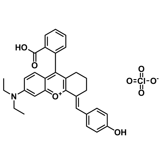 (E)-9-(2-羧基苯基)-6-(二乙氨基)-4-(4-羟基亚苄基)-1,2,3,4-四氢呫吨鎓 高氯酸盐 2244873-70-7