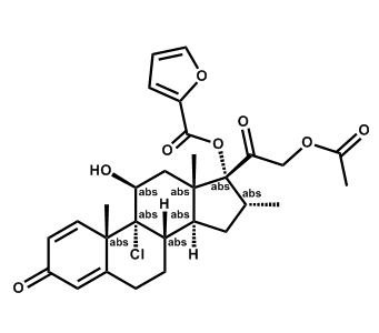 (8S,9R,10S,11S,13S,14S,16R,17R)-17-(2-乙酰氧基乙酰基)-9-氯-11-羟基-10,13,16-三甲基-3-氧代-6,7,8,9,10,11,12,13,14,15,16,17-十二氢环戊[a]菲-17-基 呋喃-2-甲酸酯