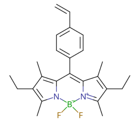 2,8-二乙基-5,5-二氟-1,3,7,9-四甲基-10-(4-乙烯基苯基)-5H-44,51,4-二吡咯并[1,2-c:2',1'-f][1,3,2]二氮杂波林