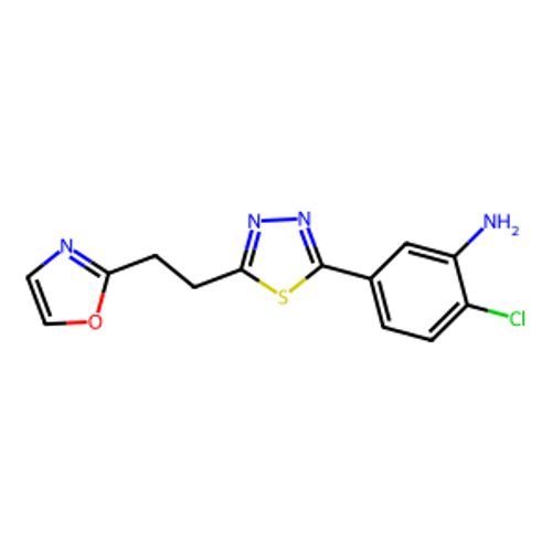 2-氯-5-(5-(2-(恶唑-2-基)乙基)-1,3,4-噻二唑-2-基