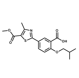 2-异丁氧基-5-(5-甲氧羰基-4-甲基噻唑-2-基)苯甲酸