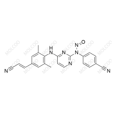 N-亚硝基利匹韦林；C22H17N7O 