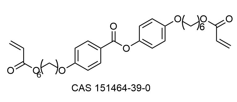 4-[[6-[(1-Oxo-2-propen-1-yl)oxy]hexyl]oxy]phenyl 4-[[6-[(1-oxo-2-propen-1-yl)oxy]hexyl]oxy]benzoate [151464-39-0] 97%+ In stock  White solid