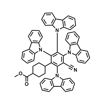 2766554-81-6 methyl 4-(2,3,4,6-tetra(9H-carbazol-9-yl)-5-cyanophenyl)cyclohexane-1-carboxylate