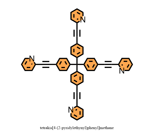 tetrakis[4-(2-pyridylethynyl)phenyl]methane