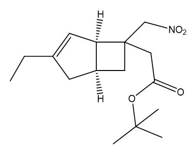 (1R,5S)-6-(硝基甲基)-3-乙基二环[3.2.0]庚烷-3-烯-6-乙酸叔丁酯