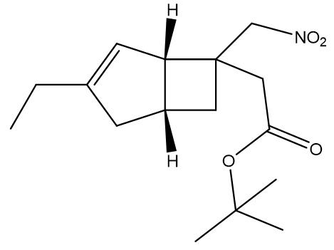 (1S.5R.6RS)-6-(硝基甲基)-3-乙基二环[3.2.0]庚烷-3-烯-6-乙酸叔丁酯