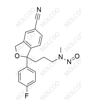 N-亚硝基去甲基西酞普兰；	C19H18FN3O2 
