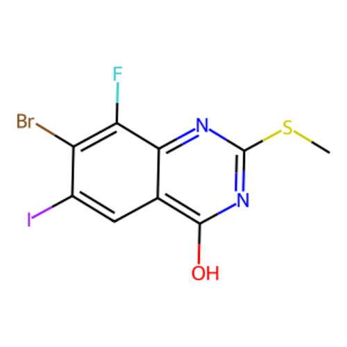 7-溴-8-氟-6-碘-2-(甲硫基)喹唑啉-4-醇