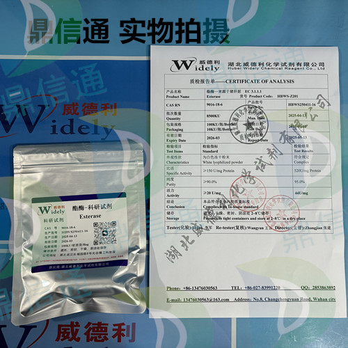 9016-18-6 酯酶-来源猪肝脏 —— 酶类催化剂 -生物试剂 -来源 -实验室试剂 -质量标准 -包装规格 -应用领域-鼎信通李杰