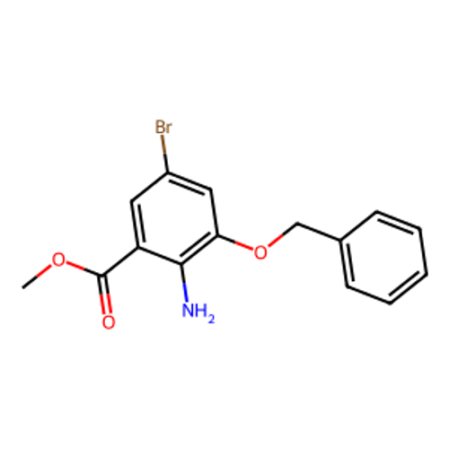 2-氨基-3-(苄氧基)-5-溴苯甲酸甲酯