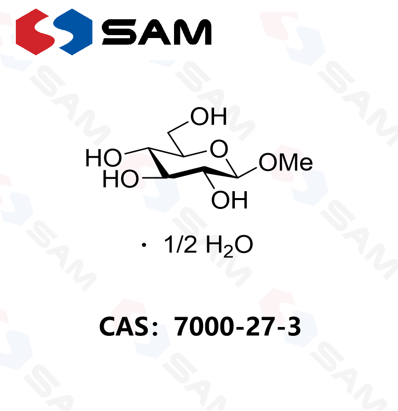 甲基 β-D-吡喃葡萄糖苷半水合物