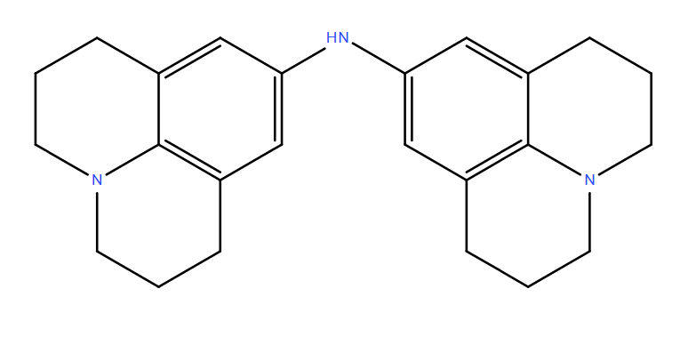 bis(2,3,6,7-tetrahydro-1H,5H-pyrido[3,2,1-ij]quinolin-9-yl)amine
