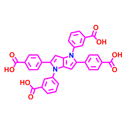 3081704-63-1 ；4,4'-(1,4-双(3-羧基苯基)-1,4-二氢吡咯并[3,2-b]吡咯-2,5-二基)二苯甲酸