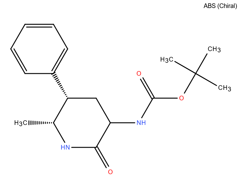 N-[(5S,6R)-6-甲基-2-氧-5-苯基哌啶-3-基]氨基甲酸叔丁酯