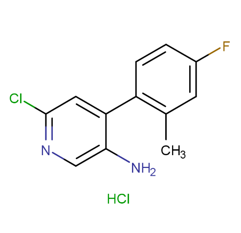 6-氯-4-(4-氟-2-甲基苯基)-3-吡啶胺盐酸盐