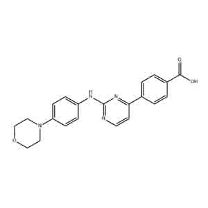 4-(2-(4-吗啉苯基氨基)嘧啶-4-基)苯甲酸-莫洛替尼中间体