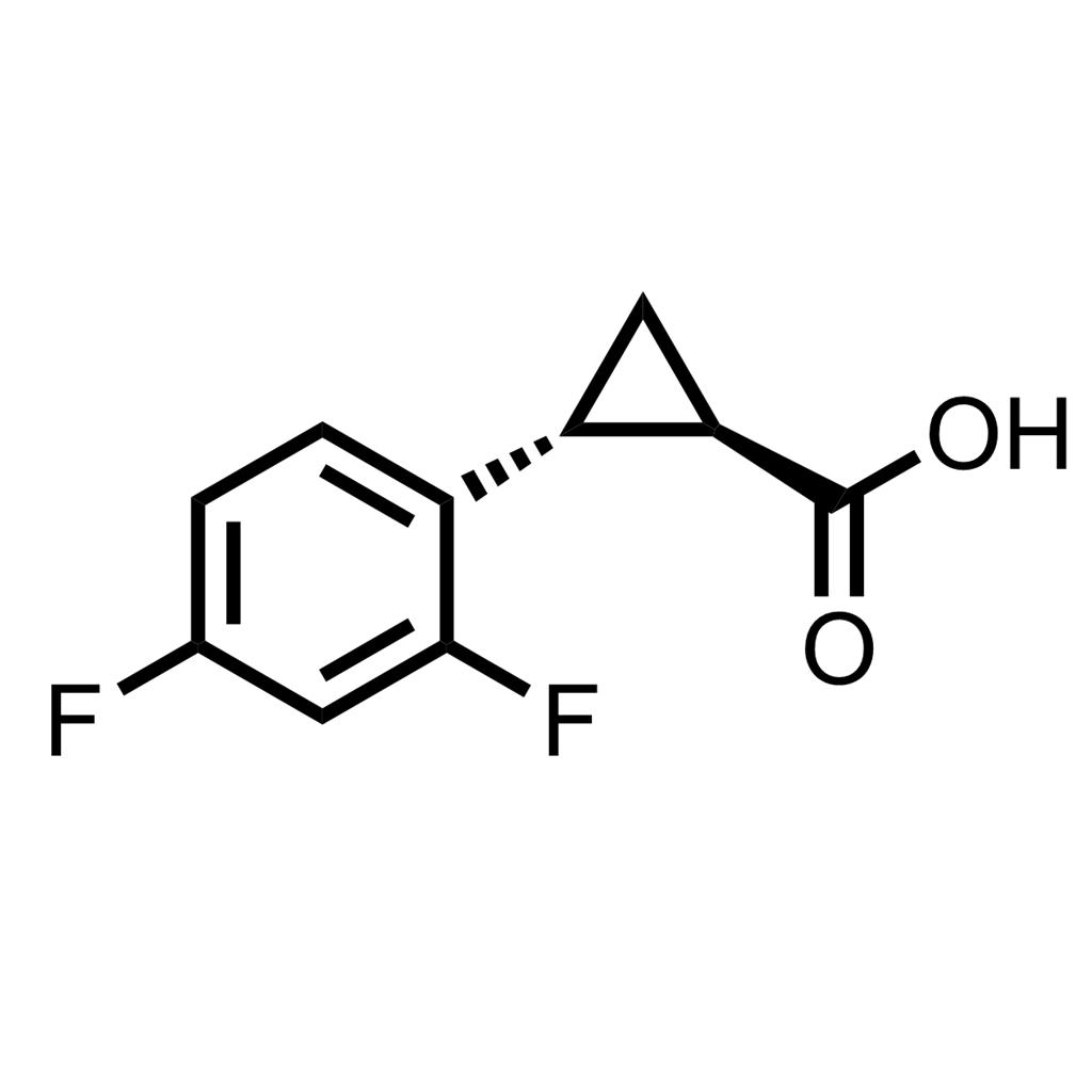 1391625-51-6  ,Cyclopropanecarboxylic acid, 2-(2,4-difluorophenyl)-, (1R,2R)-