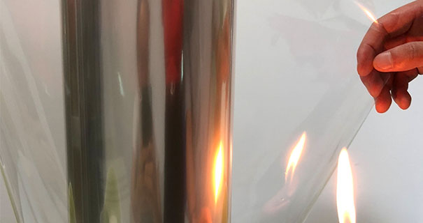 V0级无色透明PET阻燃膜 高清低雾度