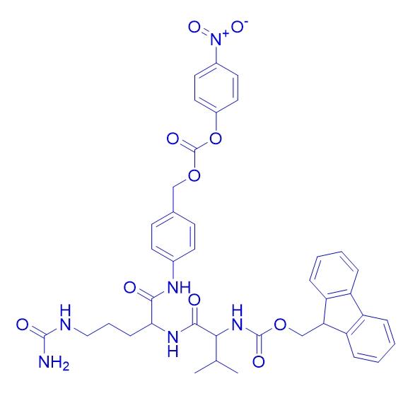 Fmoc-Val-Cit-PAB-PNP 863971-53-3.png