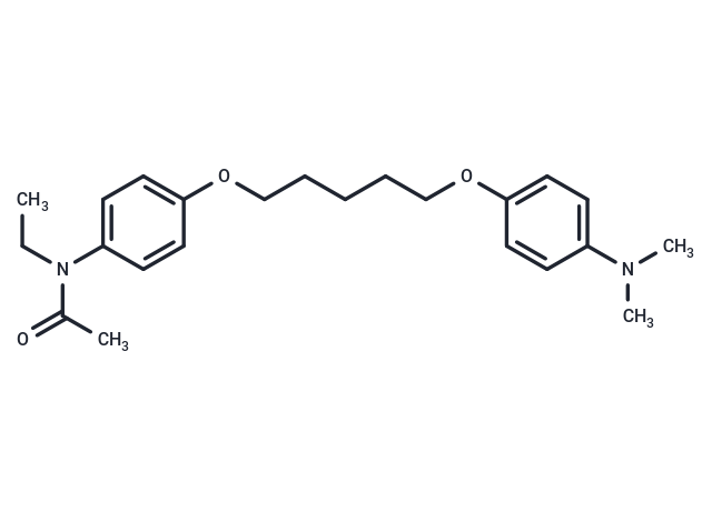 化合物 Acetanilide, 4'-(5-(p-(dimethylamino)phenoxy)pentyloxy)-N-ethyl-|T29580|TargetMol