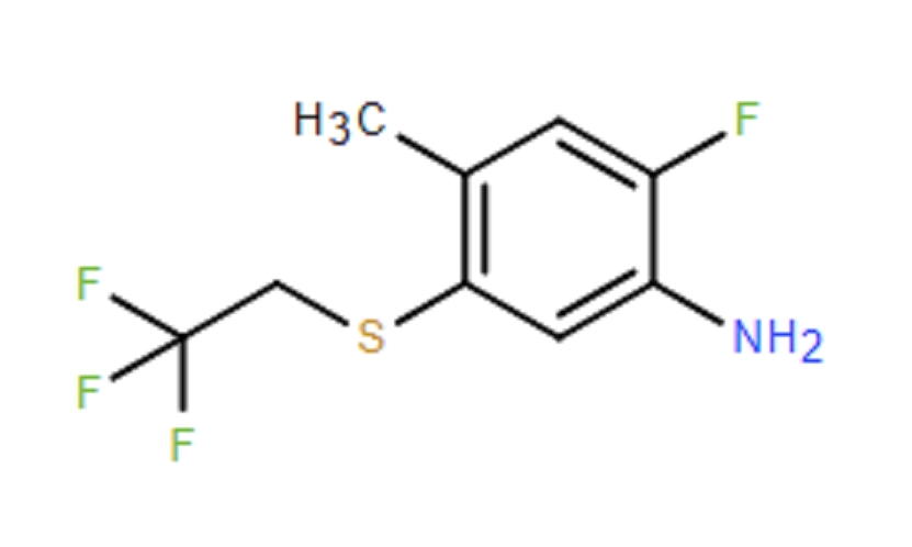 2-氟-4-甲基-5-[(2，2，2-三氟乙基)硫代]苯胺