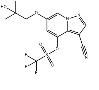 3-氰基-6-(2-羟基-2-甲基丙氧基)吡唑并[1,5-A]吡啶-4-基三氟甲基磺酸酯