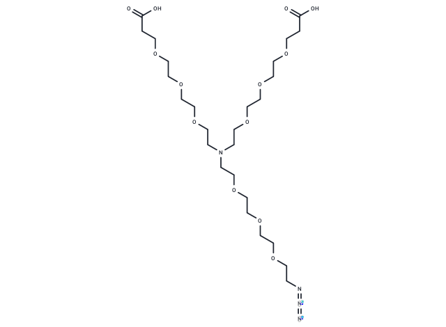 化合物 N-(Azido-PEG3)-N-bis(PEG3-acid)|T16186|TargetMol