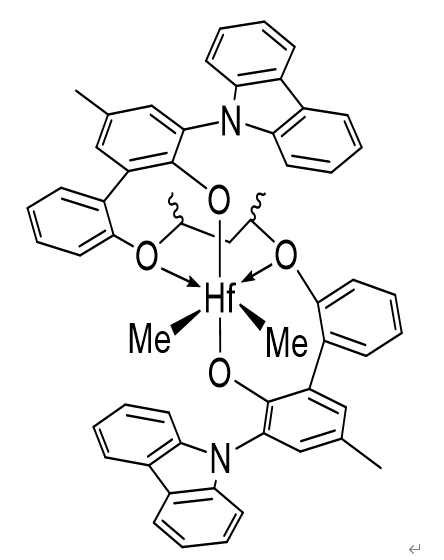 meso-双{[(2-氧酰基-3-(二苯并-1H-吡咯-1-基)-5-甲基苯基)-2-苯氧基]-2,4-戊二基}二甲基铪(IV)