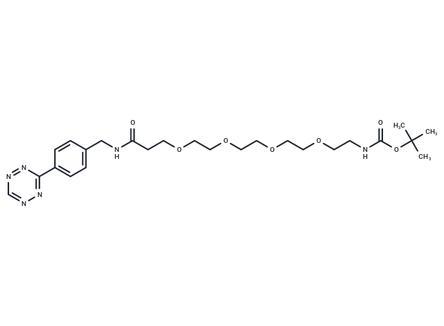 化合物 Tetrazine-Ph-NHCO-PEG4-NH-Boc|T18797|TargetMol