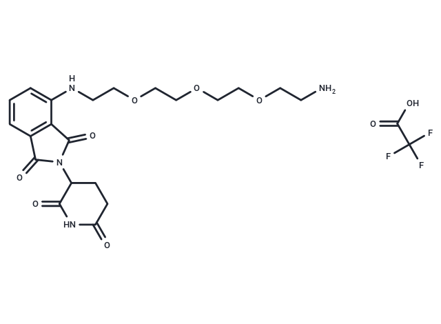 化合物 Pomalidomide-PEG3-C2-NH2 (TFA)|T17882|TargetMol