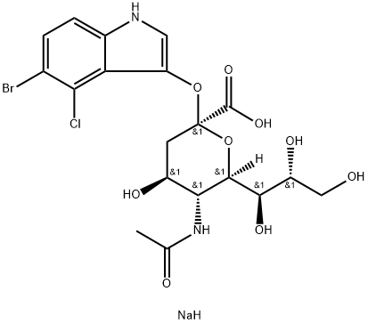 5-溴-4-氯-3-吲哚-α-D-N-乙酰神经氨酸钠盐
