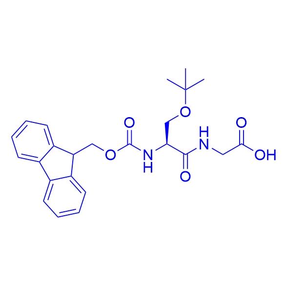 Fmoc-Ser(tBu)-Gly-OH 81672-17-5.png