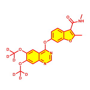 6-[(6,7-双(甲氧基-d?)喹唑啉-4-基]氧基-N,2-二甲基苯并呋喃-3-甲酰胺