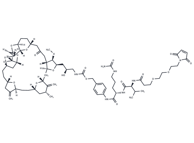 化合物 Mal-PEG2-VCP-Eribulin|T18278|TargetMol